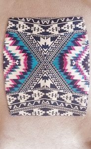 Xhilaration Tribal print Skirt
